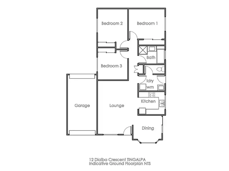 Floorplan of Homely house listing, 12 Dialba Crescent, Tingalpa QLD 4173