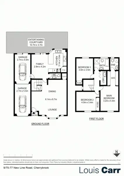 Floorplan of Homely townhouse listing, 9/75-77 New Line Road, Cherrybrook NSW 2126