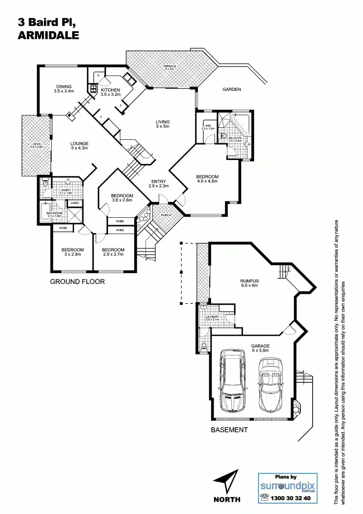 Floorplan of Homely house listing, 3. Baird, Armidale NSW 2350