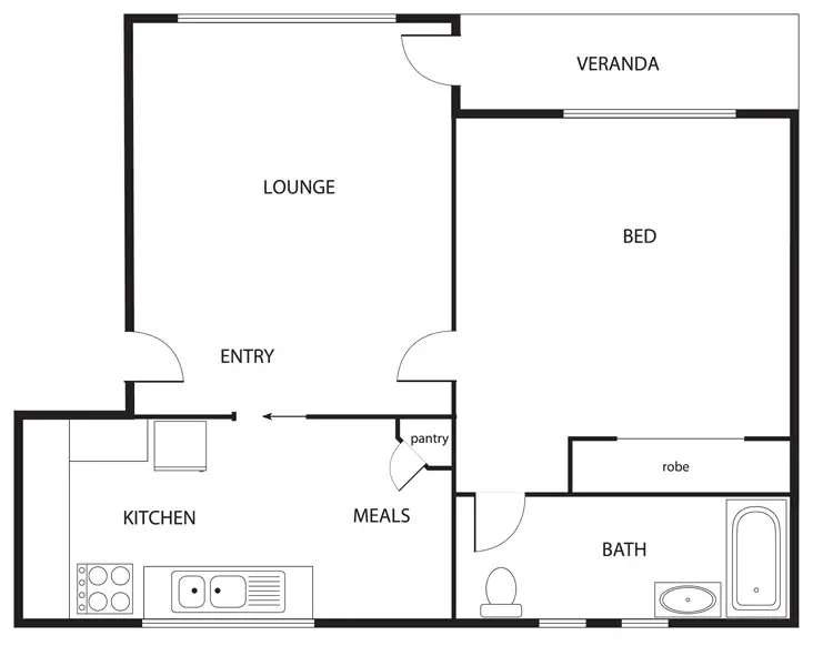 Floorplan of Homely apartment listing, 3/102 Moreland Rd, Brunswick VIC 3056