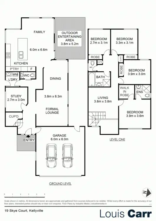 Floorplan of Homely house listing, 19 Skye Court, Kellyville NSW 2155