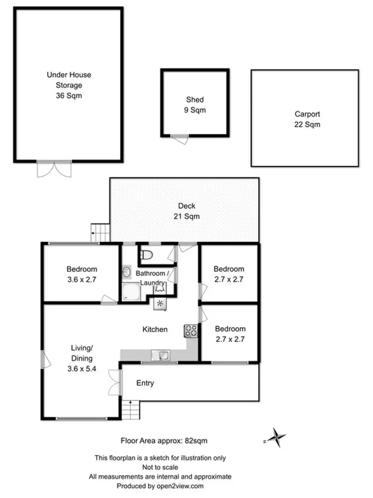 Floorplan of Homely house listing, 9 Promenade, Dodges Ferry TAS 7173