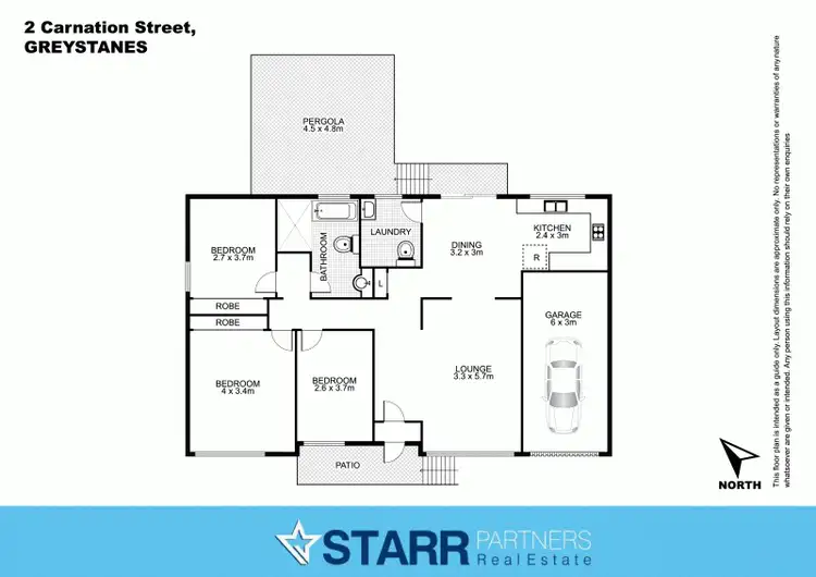 Floorplan of Homely house listing, 2 Carnation Street, Greystanes NSW 2145