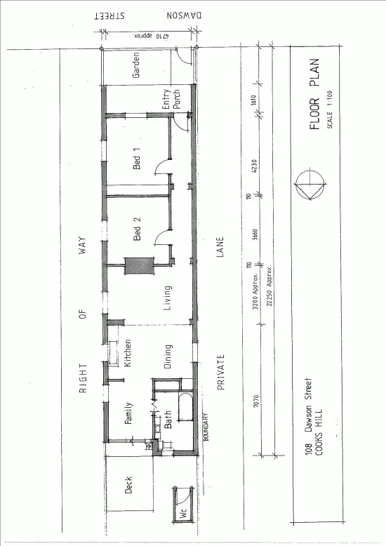 Floorplan of Homely house listing, 108 Dawson Street, Cooks Hill NSW 2300