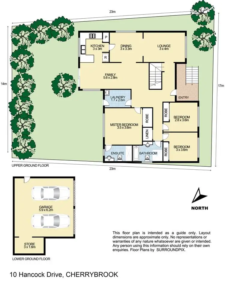 Floorplan of Homely house listing, 10 Hancock Drive, Cherrybrook NSW 2126