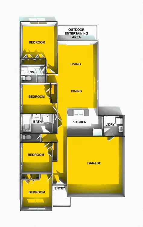 Floorplan of Homely house listing, 47 Auburn Street, Caloundra West QLD 4551