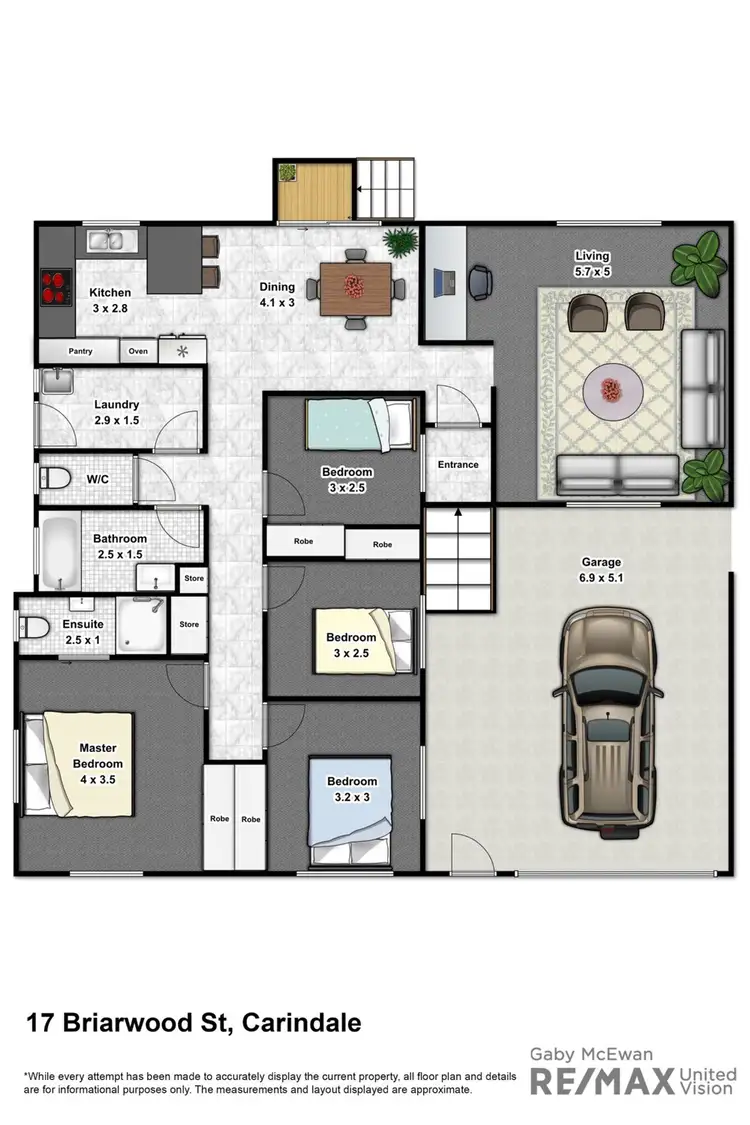 Floorplan of Homely house listing, 17 Briarwood Street, Carindale QLD 4152