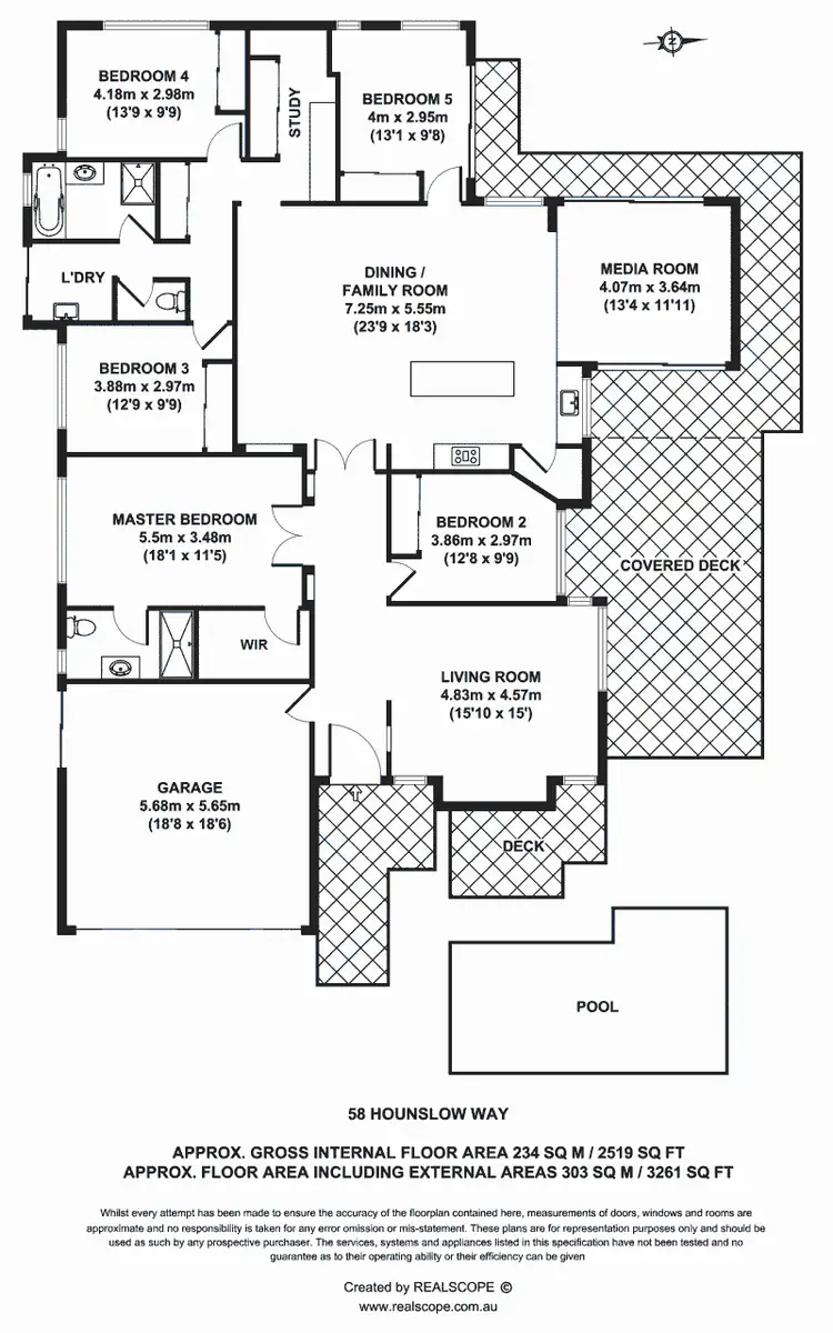 Floorplan of Homely house listing, 58 Hounslow Way, Seventeen Mile Rocks QLD 4073