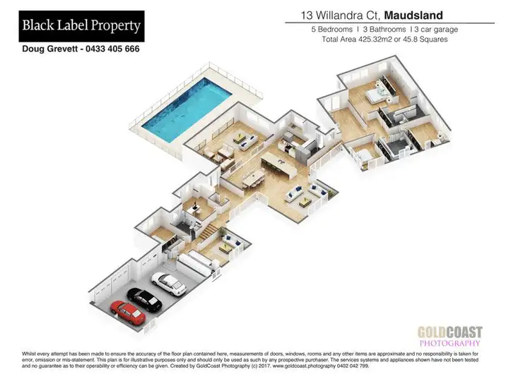 Floorplan of Homely house listing, 13 Willandra Court, Maudsland QLD 4210