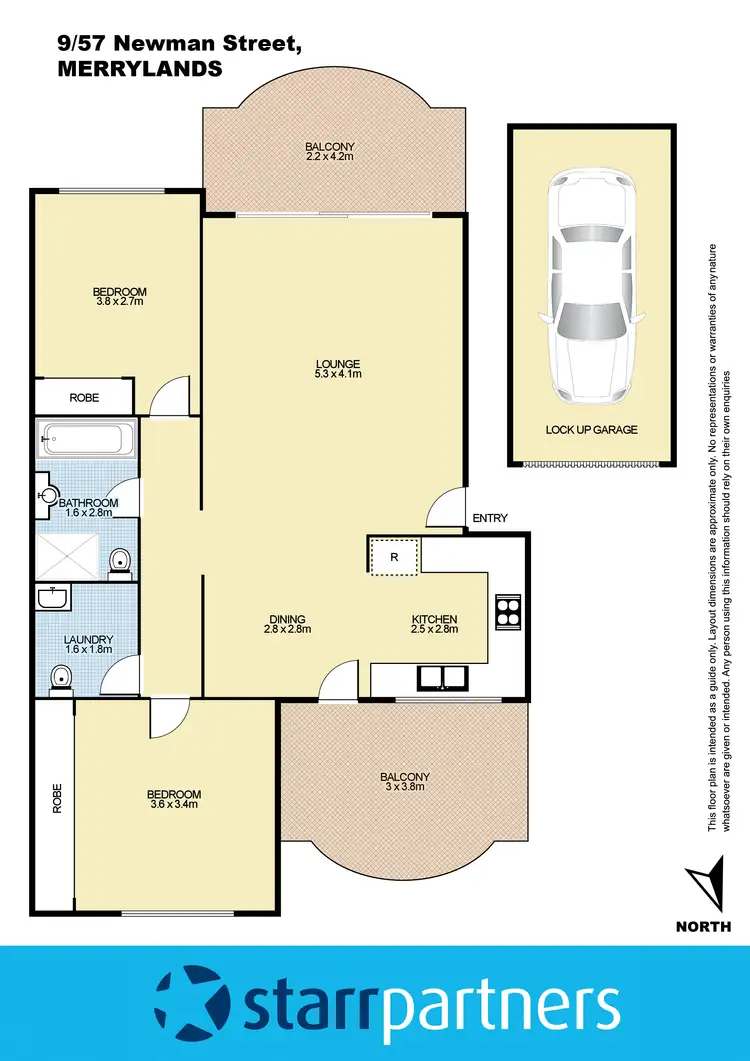 Floorplan of Homely unit listing, 9/57 Newman Street, Merrylands NSW 2160