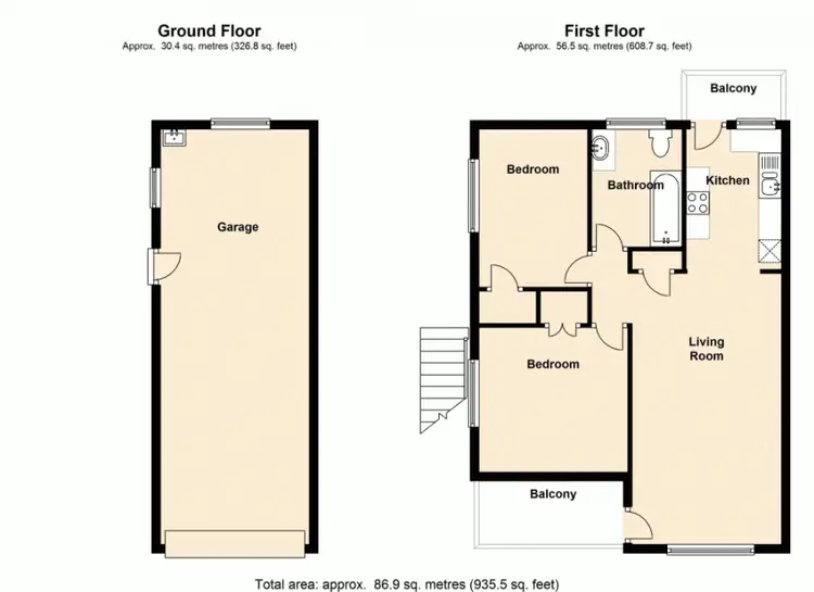 Floorplan of Homely townhouse listing, 4/72 Junction Road, Clayfield QLD 4011