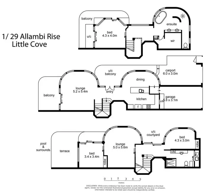 Floorplan of Homely unit listing, 1/29 Allambi Rise, Noosa Heads QLD 4567