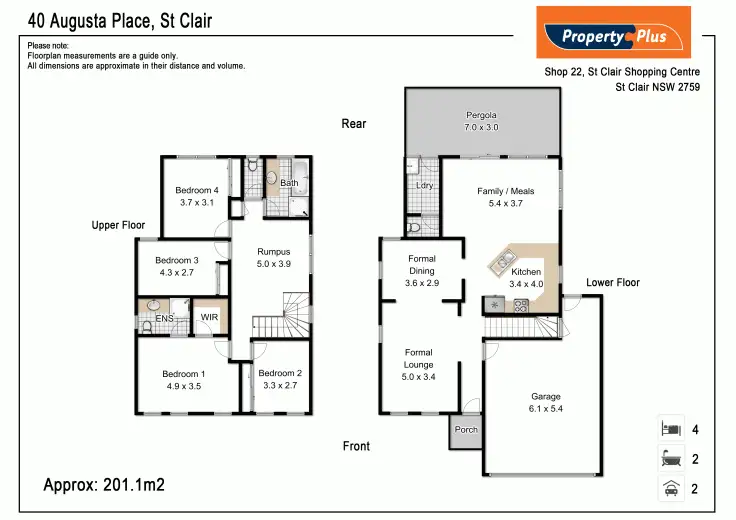 Floorplan of Homely house listing, 40 Augusta Place, St Clair NSW 2759