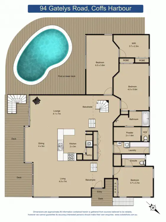 Floorplan of Homely house listing, 94 Gatelys Road, Coffs Harbour NSW 2450
