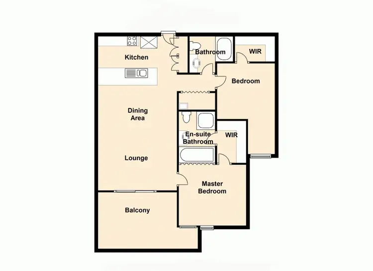 Floorplan of Homely unit listing, 502/25-33 Dix Street, Redcliffe QLD 4020