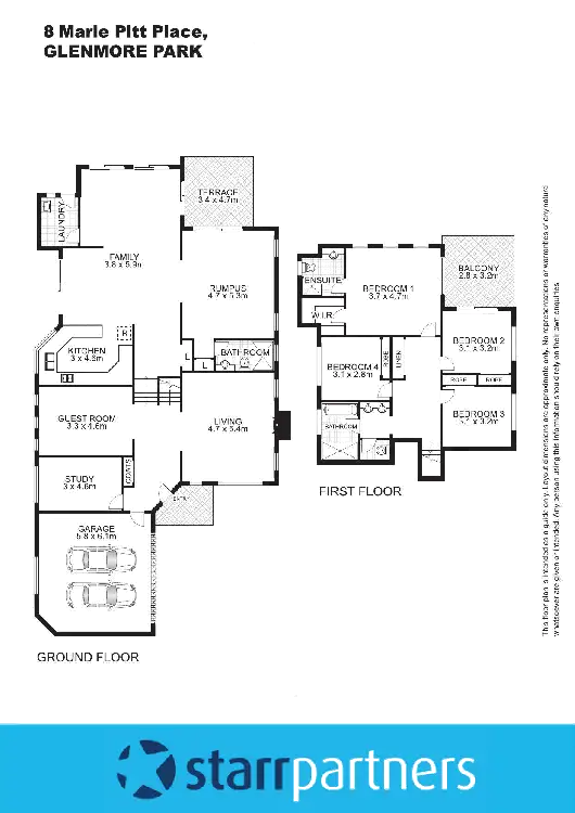 Floorplan of Homely house listing, 8 Marie Pitt Place, Glenmore Park NSW 2745