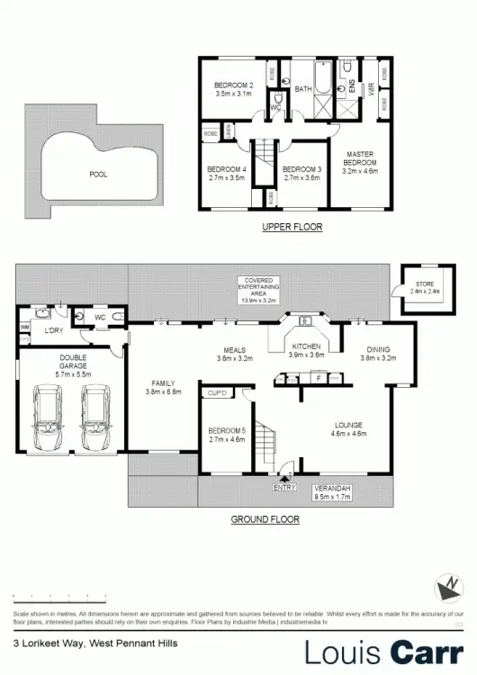 Floorplan of Homely house listing, 3 Lorikeet Way, West Pennant Hills NSW 2125