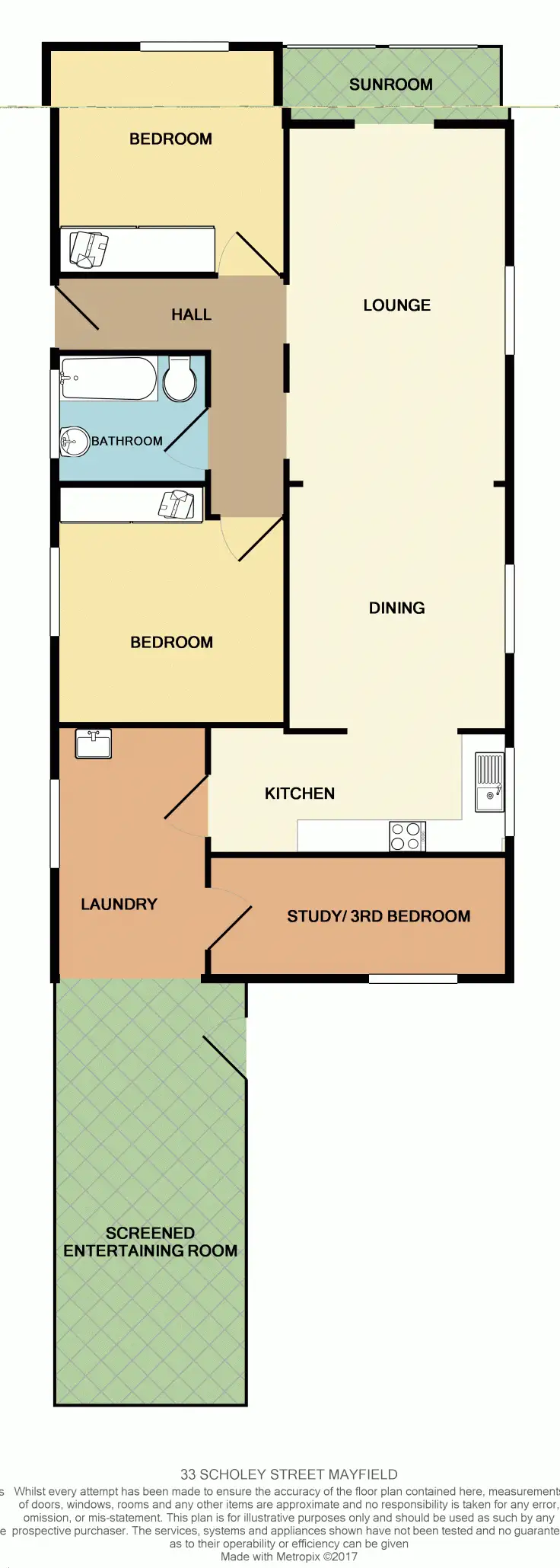 Floorplan of Homely house listing, 33 Scholey Street, Mayfield NSW 2304