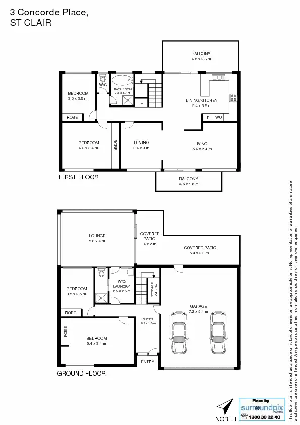 Floorplan of Homely house listing, 3 Concorde Place, St Clair NSW 2759