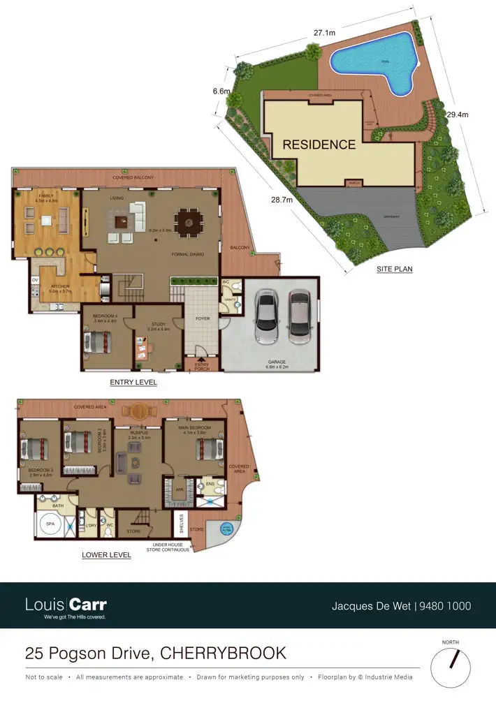 Floorplan of Homely house listing, 25 Pogson Drive, Cherrybrook NSW 2126