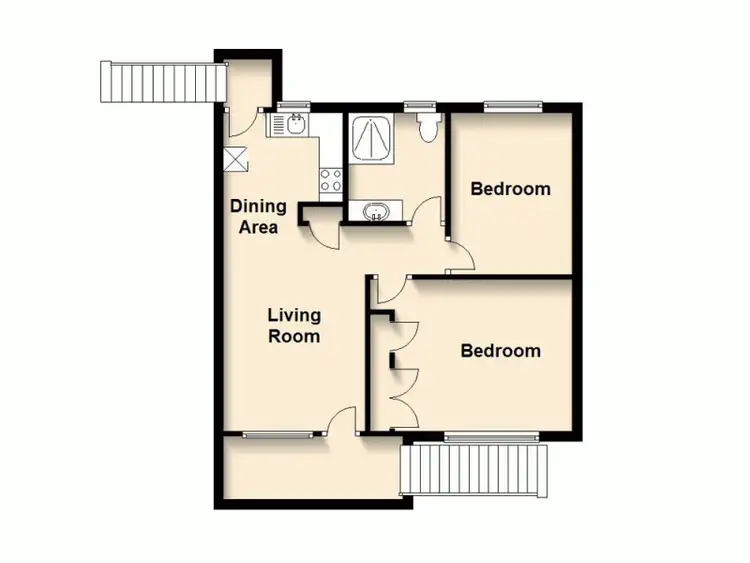 Floorplan of Homely unit listing, 5/31 Robinson Street, Coorparoo QLD 4151