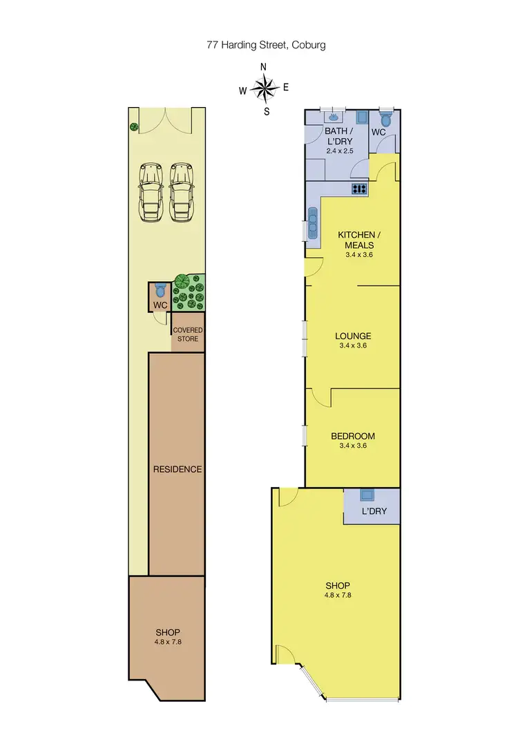Floorplan of Homely house listing, 77 Harding Street, Coburg VIC 3058