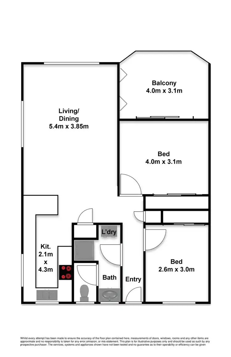 Floorplan of Homely unit listing, 32/110 Sixth Avenue, Maroochydore QLD 4558