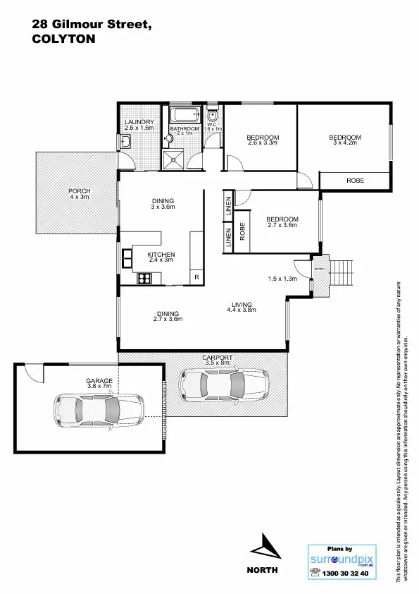Floorplan of Homely house listing, 28 Gilmour Street, Colyton NSW 2760
