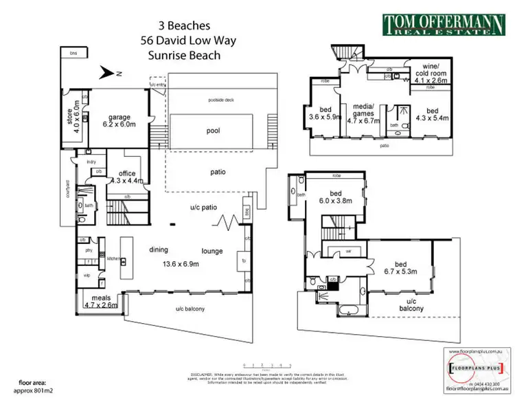 Floorplan of Homely house listing, 56 David Low Way, Sunrise Beach QLD 4567