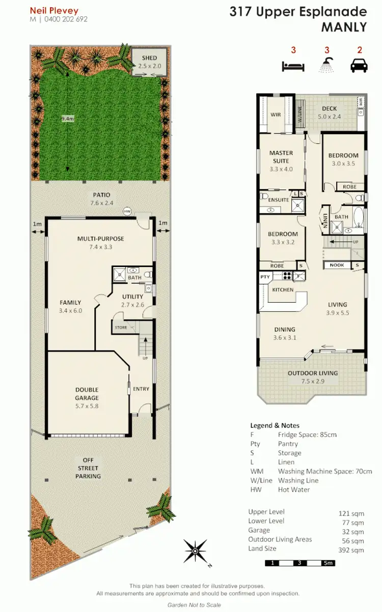 Floorplan of Homely house listing, 317 Upper Esplanade, Manly QLD 4179