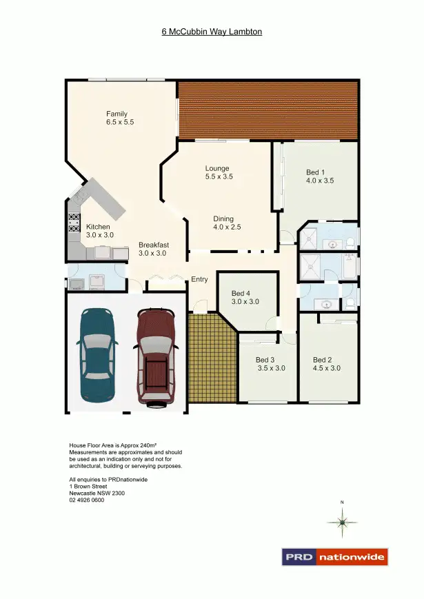 Floorplan of Homely house listing, 6 McCubbin Way, Lambton NSW 2299