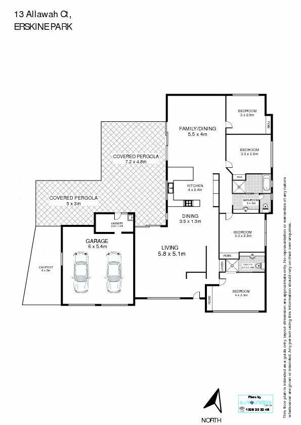 Floorplan of Homely house listing, 13 Allawah Court, Erskine Park NSW 2759