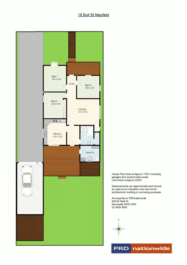 Floorplan of Homely house listing, 18 Bull Street, Mayfield NSW 2304