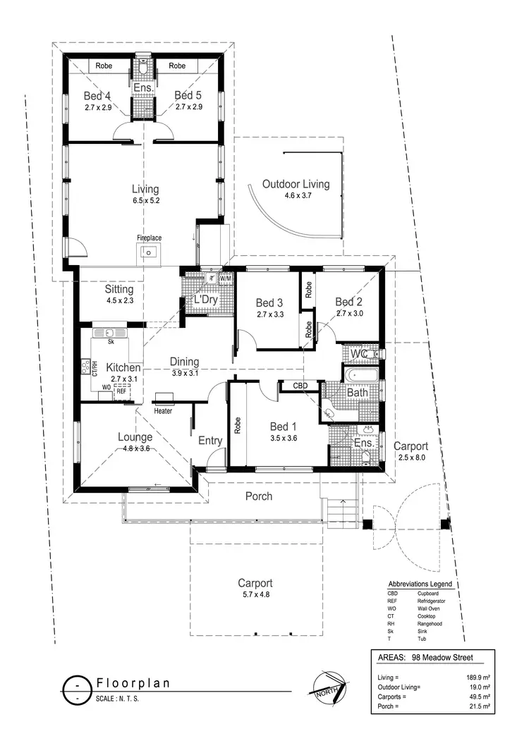 Floorplan of Homely house listing, 98 Meadow Street, Kooringal NSW 2650