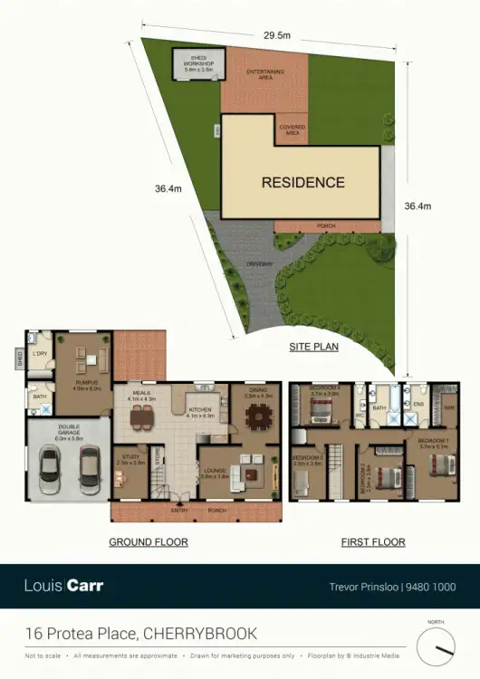 Floorplan of Homely house listing, 16 Protea Place, Cherrybrook NSW 2126