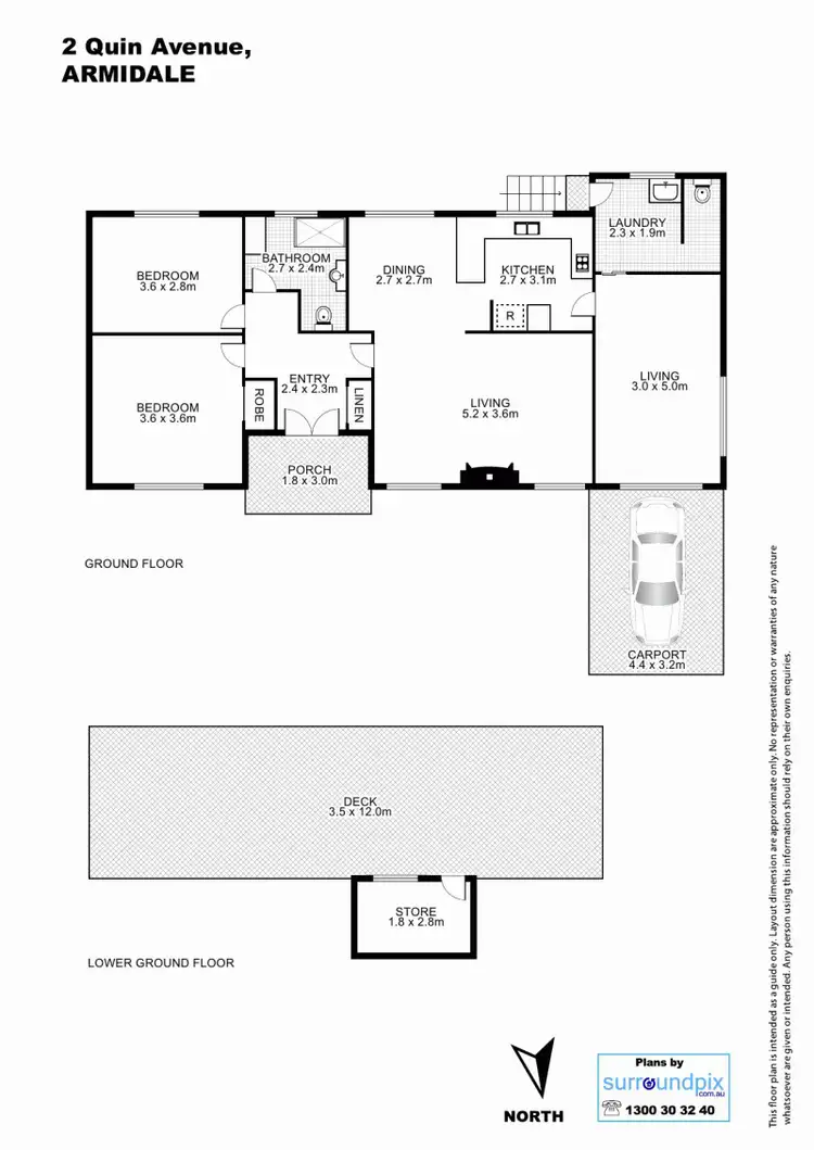 Floorplan of Homely house listing, 2 Quin Avenue, Armidale NSW 2350