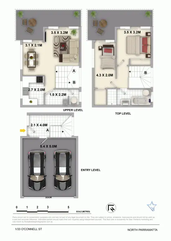 Floorplan of Homely townhouse listing, 1/33 O'Connell Street, North Parramatta NSW 2151