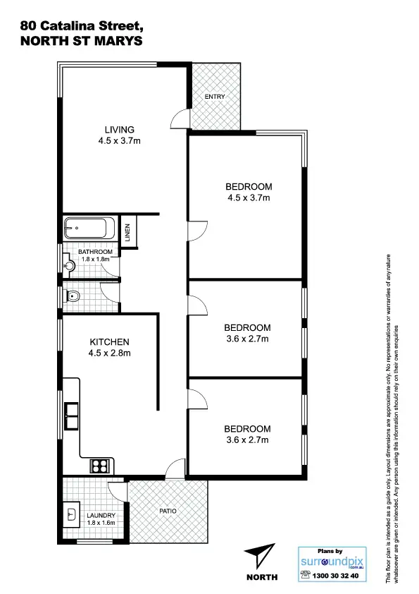 Floorplan of Homely house listing, 80 Catalina Street, St Marys NSW 2760