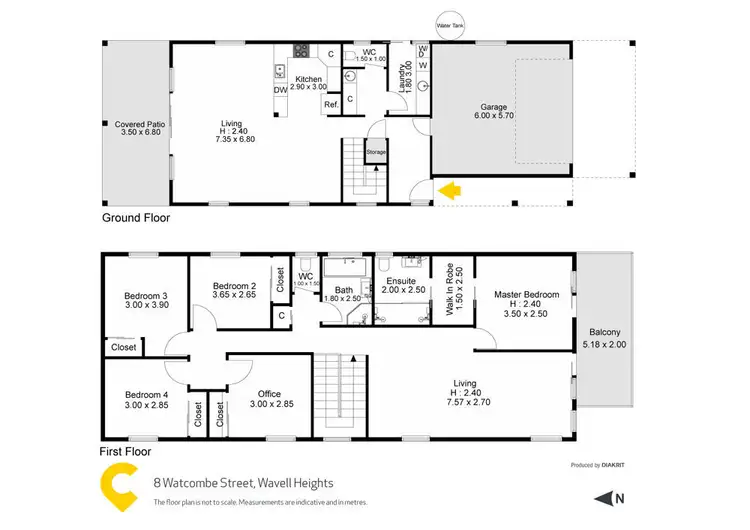 Floorplan of Homely house listing, 8 Watcombe Street, Wavell Heights QLD 4012