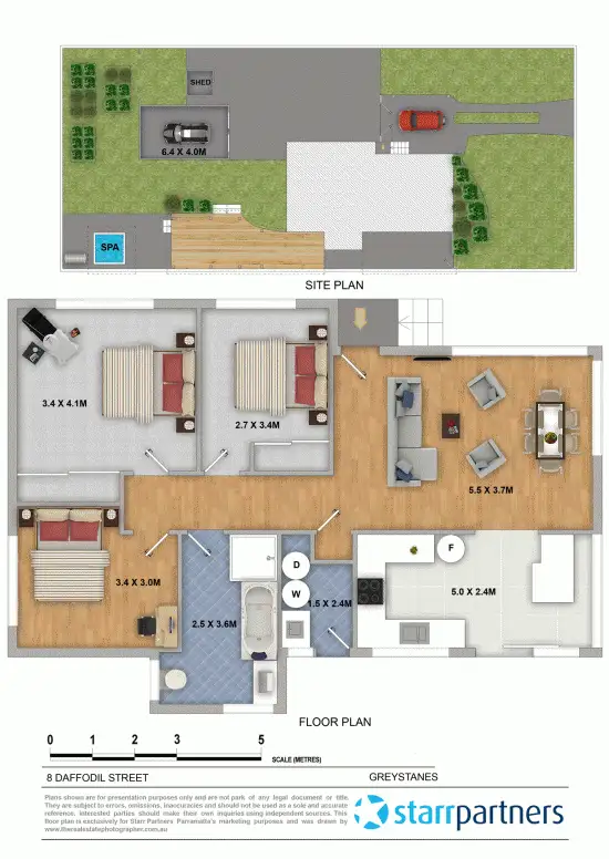 Floorplan of Homely house listing, 8 Daffodil Street, Greystanes NSW 2145