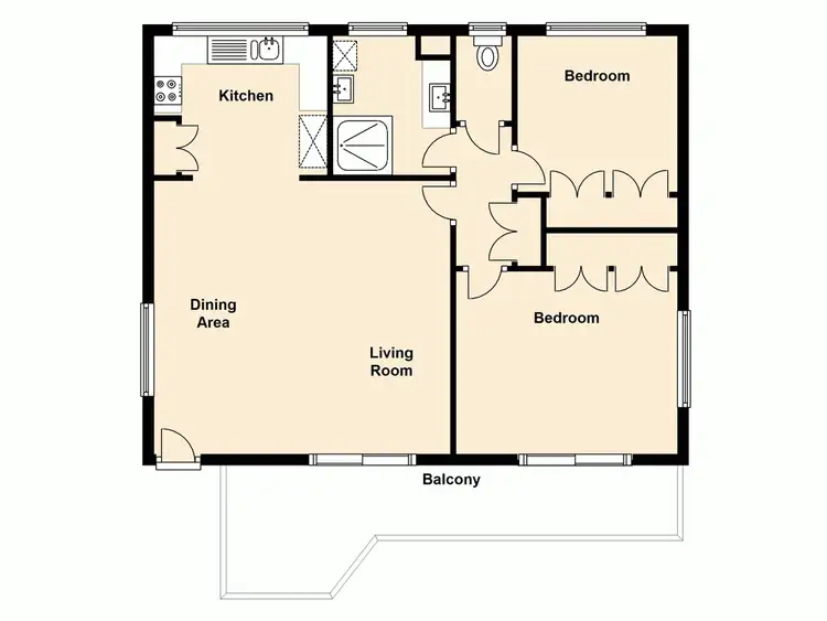 Floorplan of Homely unit listing, 3/59 Prince Edward Parade, Redcliffe QLD 4020