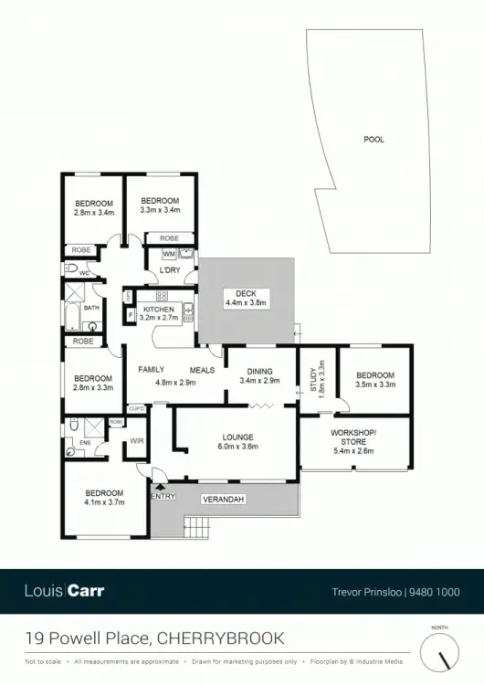 Floorplan of Homely house listing, 19 Powell Place, Cherrybrook NSW 2126