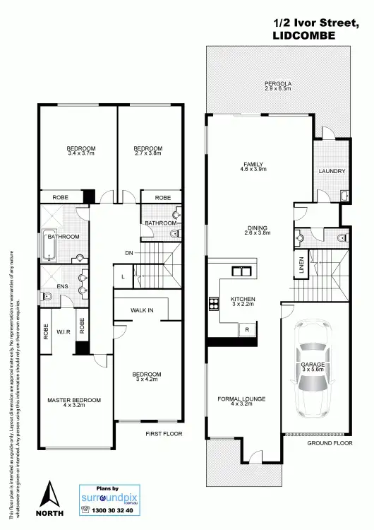 Floorplan of Homely house listing, 2 Ivor street, Lidcombe NSW 2141