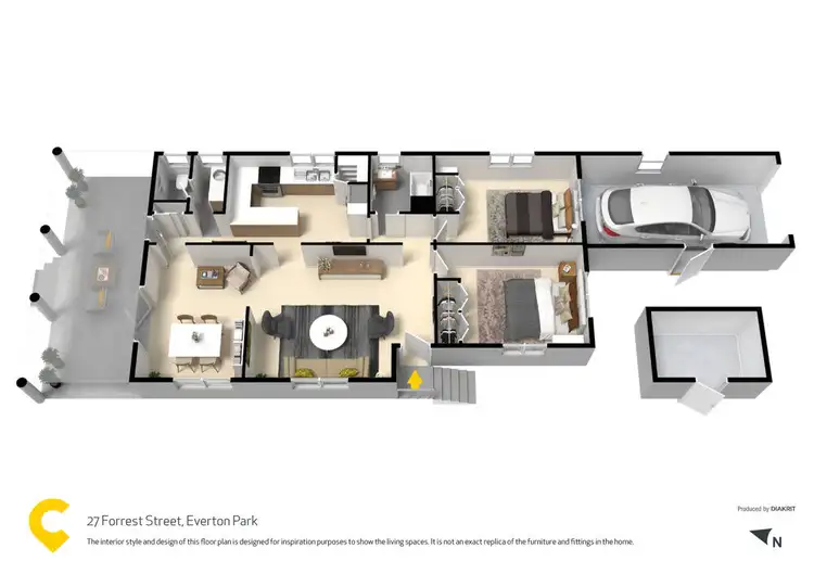 Floorplan of Homely house listing, 27 Forrest Street, Everton Park QLD 4053