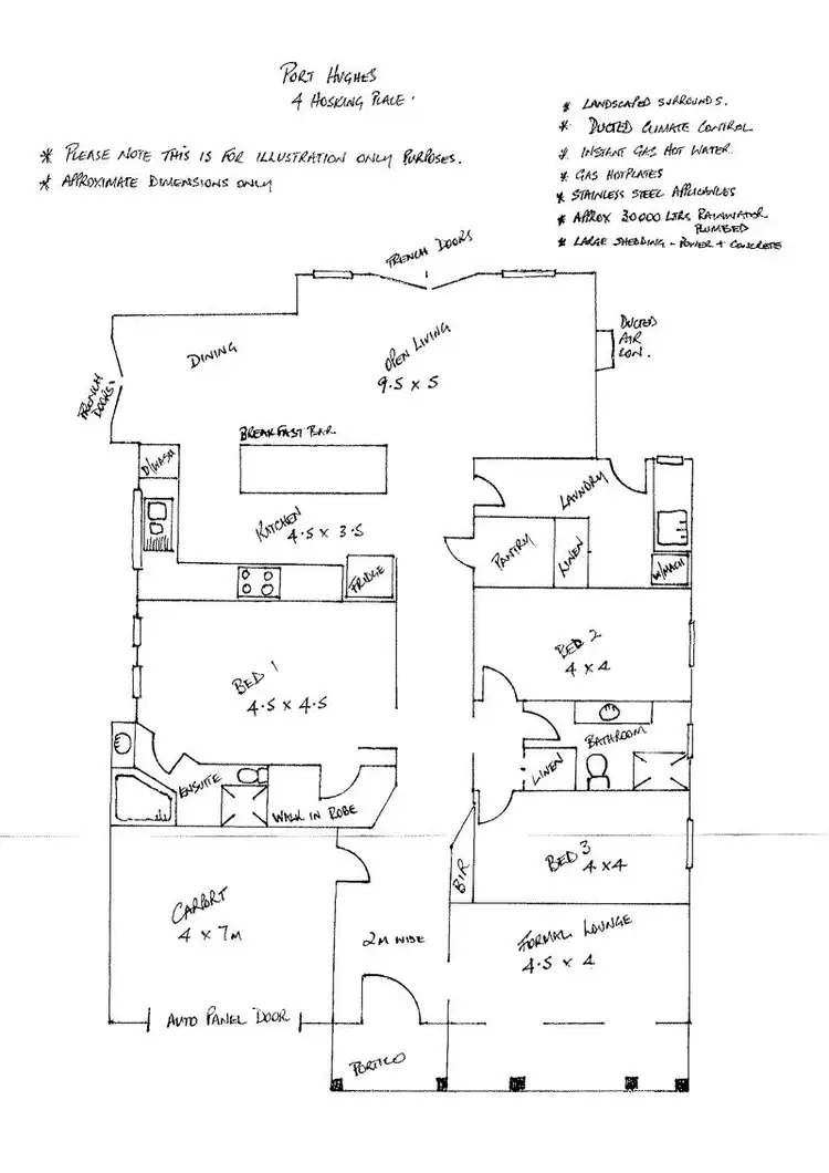 Floorplan of Homely house listing, 4 Hosking Place, Port Hughes SA 5558