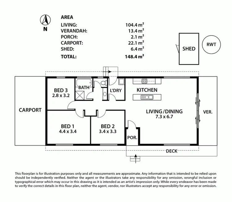 Floorplan of Homely house listing, 2/2 Packard Street, Nairne SA 5252
