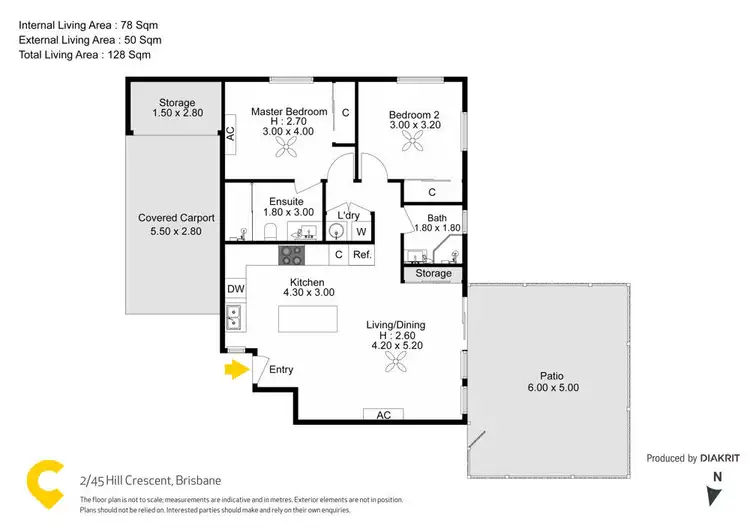 Floorplan of Homely unit listing, 2/45 Hill Crescent, Carina Heights QLD 4152