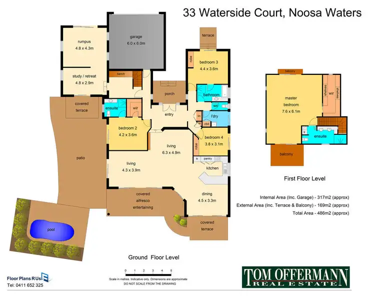 Floorplan of Homely house listing, 33 Waterside Court, Noosa Waters QLD 4566