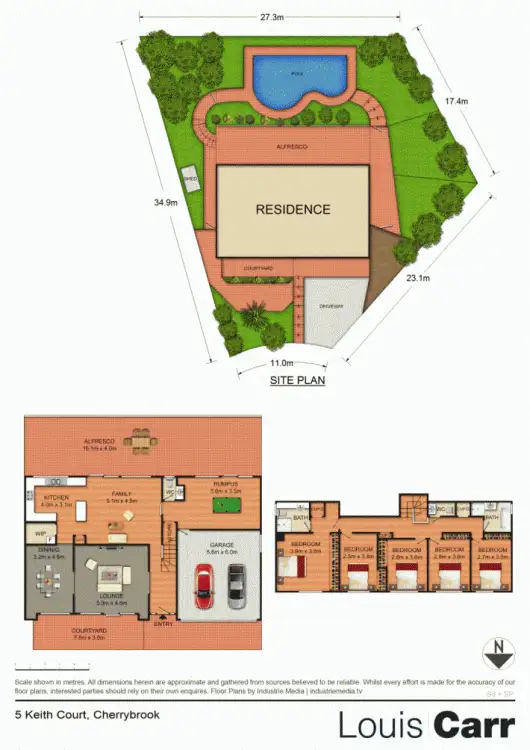 Floorplan of Homely house listing, 5 Keith Court, Cherrybrook NSW 2126
