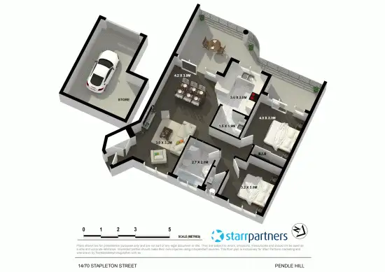 Floorplan of Homely unit listing, 14/70-72 Stapleton St, Pendle Hill NSW 2145